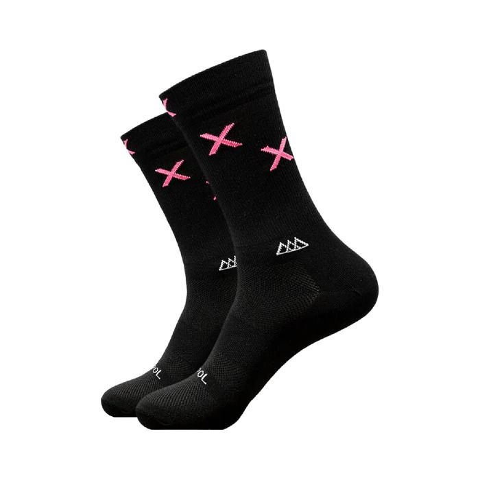 Socks 2Ex Negro Rosa